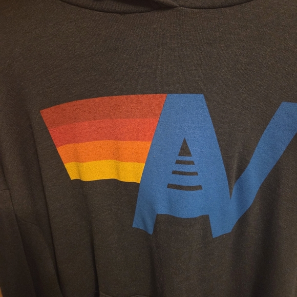 Aviator Nation Logo Hooded Sweatshirt Large Women's - Picture 2 of 7